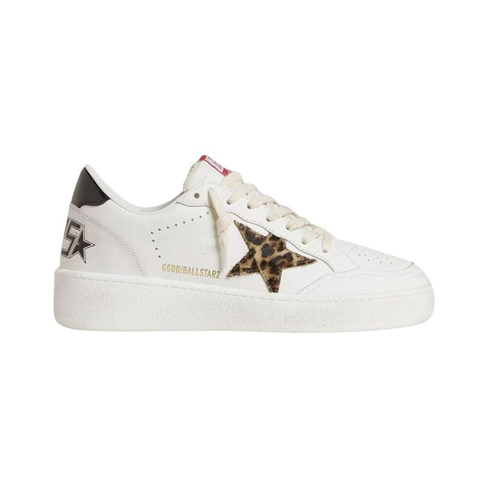 Golden Goose Ball Star Leather Sneaker, Black
